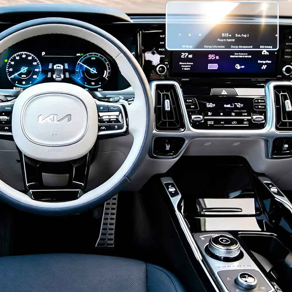kia_sorento_20202024_navigation_protector_tpu Защитно TPU фолио за навигация Kia Sorento 2020-2024 - Image 1